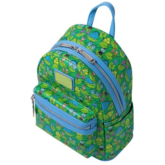 Loungefly Disney Pixar A Bug\'s Life Flik Chibi Mini Backpack Green Blue NWT main image 8